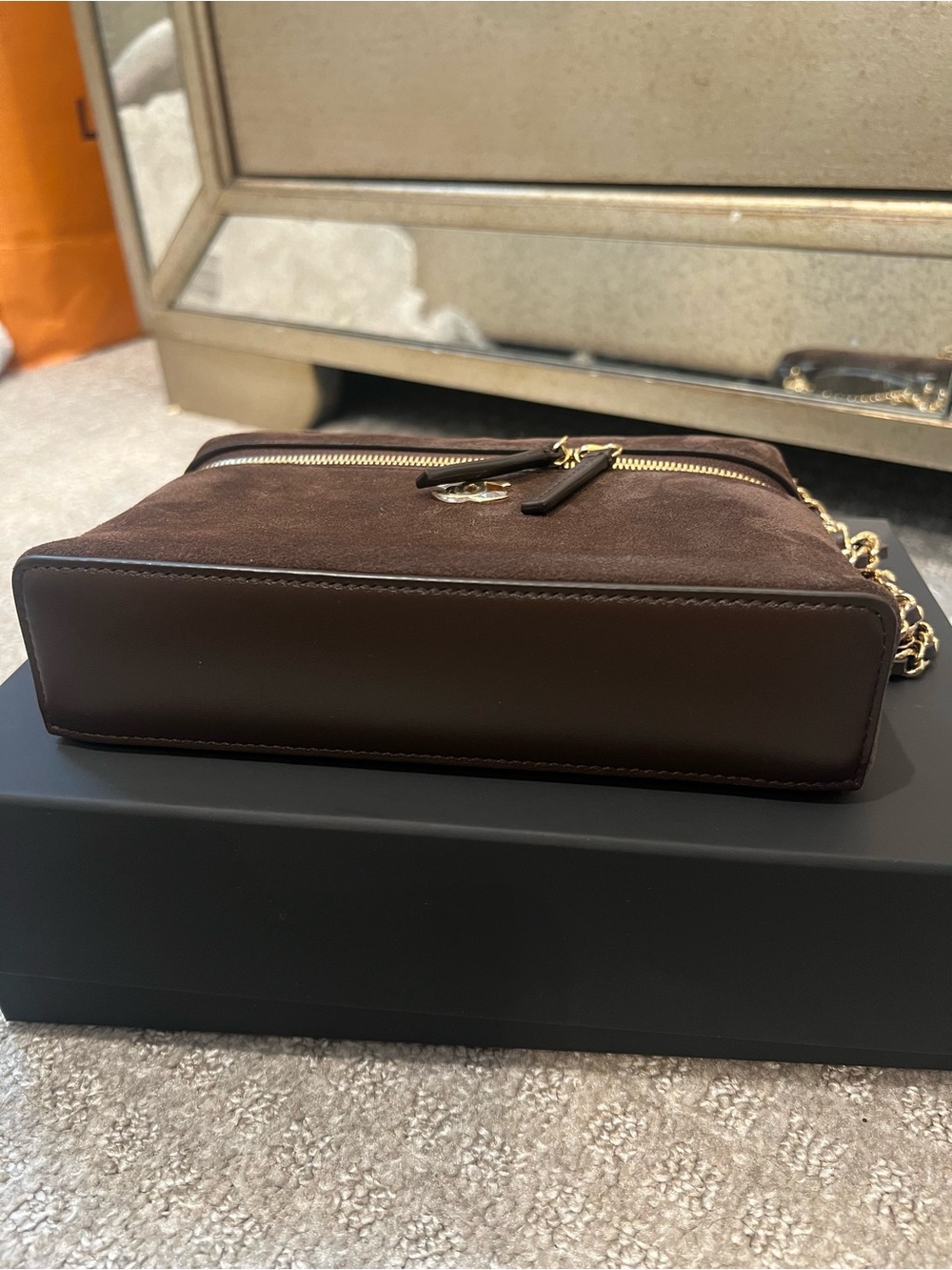 Chanel brown suede slim vanity 26A - Picture 5 of 5